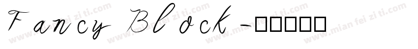 Fancy Block字体转换
